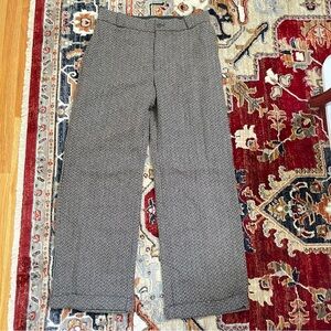 Banana republic tweed wide leg pants 10P